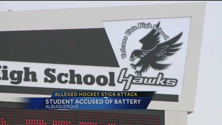 An Albuquerque father says his daughter was attacked with a hockey stick during school by a fellow student.