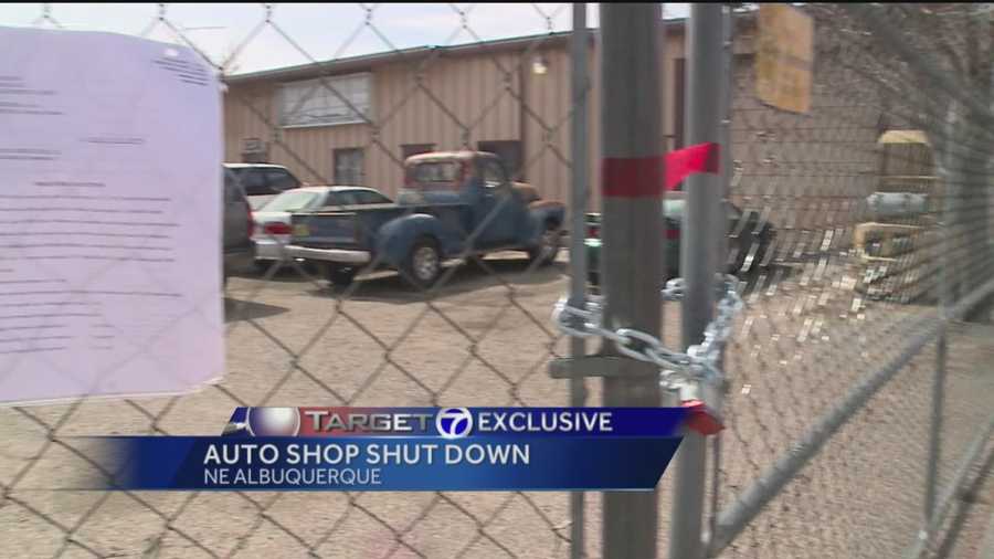 Today a New Mexico auto repair shop was shut down by cops and the courts, something that doesn't happen very often.