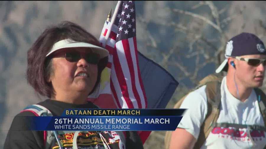 Thousands came together at White Sands Missile Range today to remember the Bataan Death March.