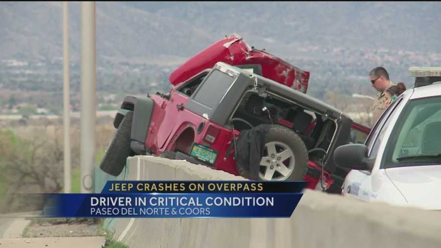 A crash early evening shutdown Paseo Del Norte at Coors.