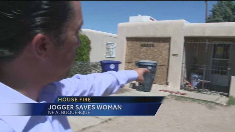 Most would run away from a burning building, but one Albuquerque man recently did the opposite in an attempt to rescue an elderly woman inside.
