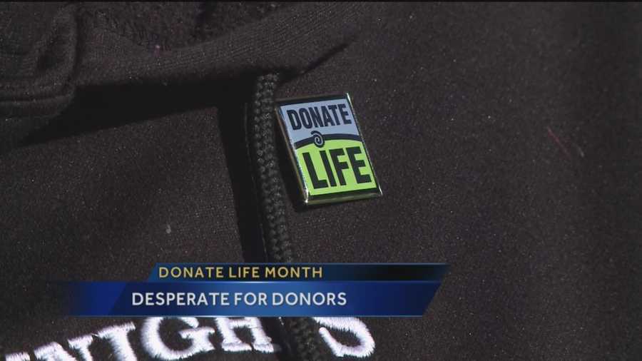 It's April which means it's donate life month.