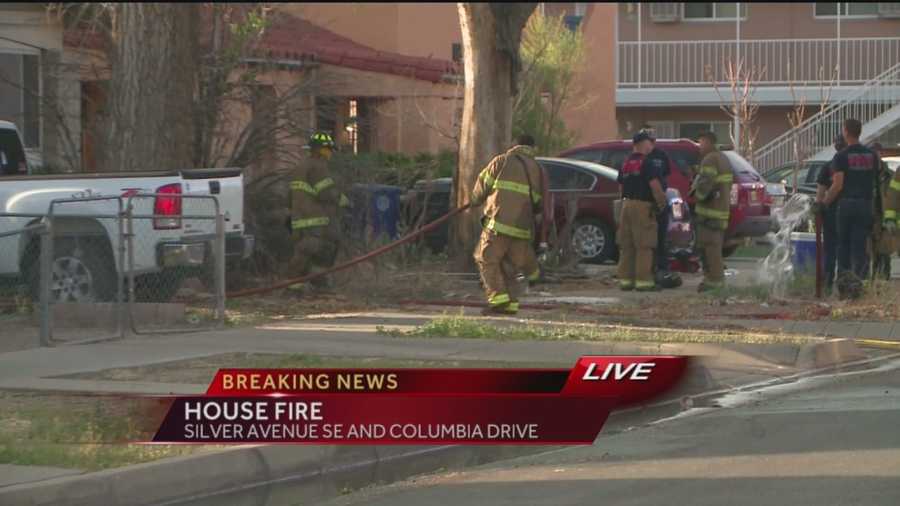 Crews are at the scene of a house fire near Silver Avenue and Columbia Drive in southeast Albuquerque.