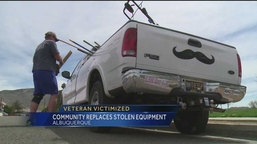 An Albuquerque veteran said thieves robbed him of his job and hurt a lot of other veterans in the process.