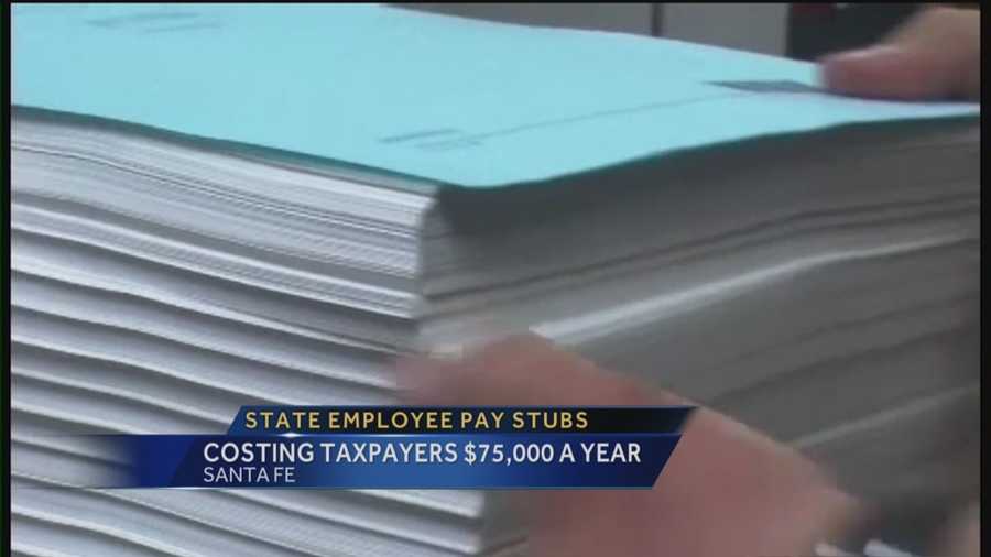 If the state would stop printing and mailing pay stubs to employees it would save you tens of thousands of dollars.