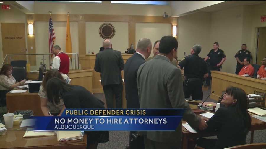 The state’s top public defender said his office is in crisis, and with no money in his budget, people may not be able to get a lawyer to represent them in court.