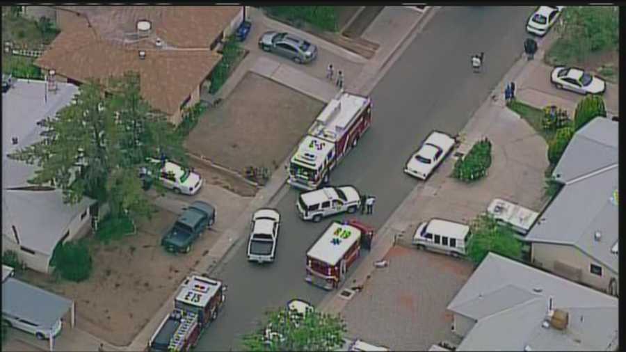 PHOTOS Crew battles house fire in ABQ