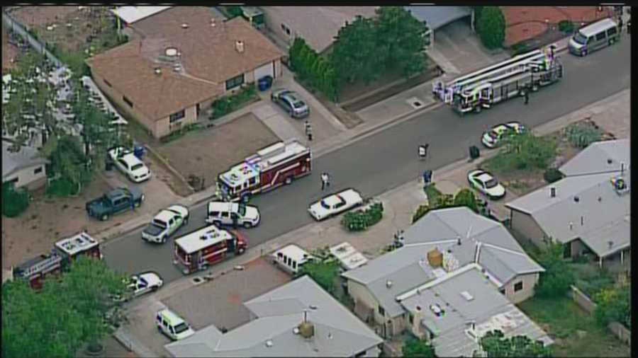 PHOTOS Crew battles house fire in ABQ