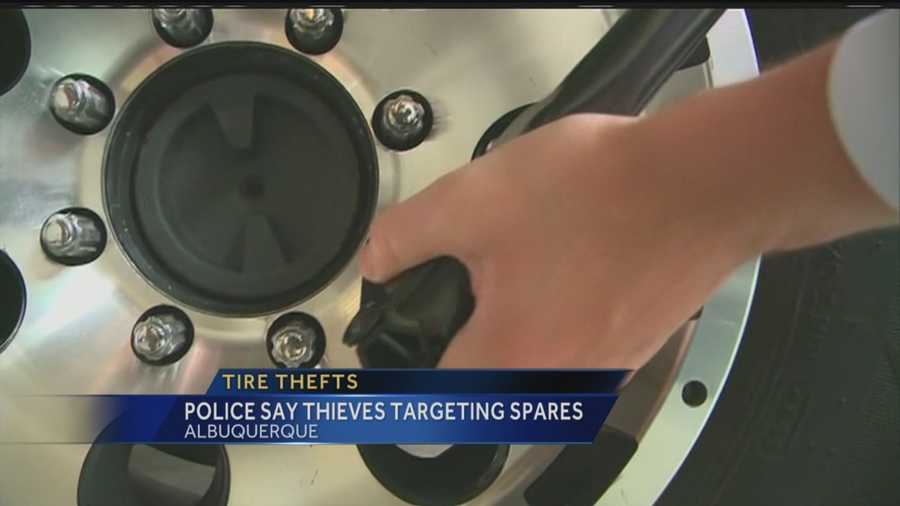 Truck and SUV owners are common targets for thieves, according to police, because their spare tires are easily accessible.