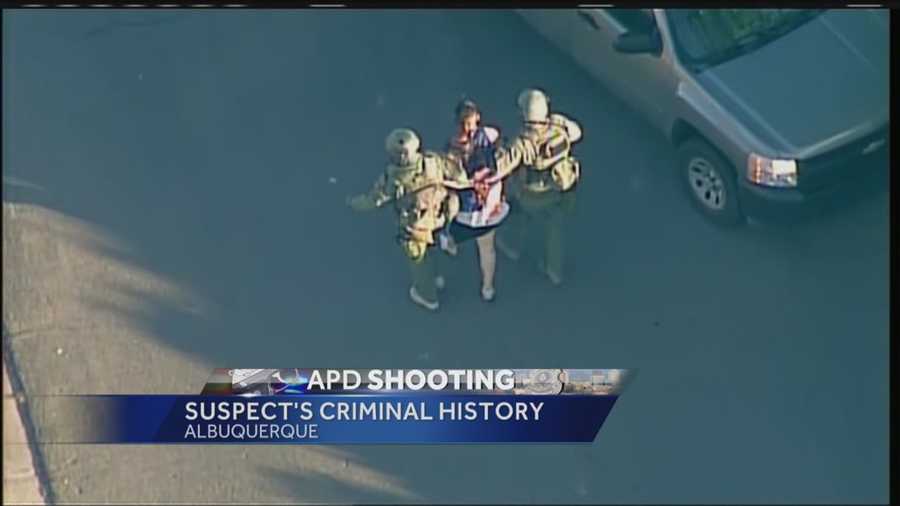 The man shot by Albuquerque police Thursday has a lengthy criminal history. Reporter Aaron Hilf has the story.