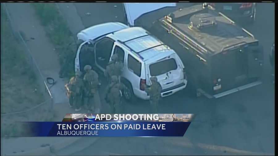 It was a dramatic scene in southwest Albuquerque Thursday when officers surrounded a white SUV with their guns drawn.