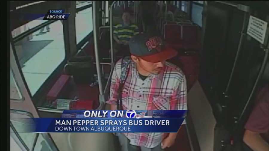 Police are looking for a man they say used pepper spray on a city bus driver last Friday.