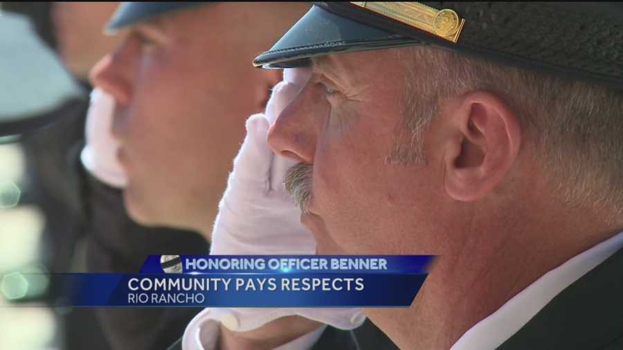 Mourning alongside Officer Gregg Benner's family and friends were people who never met him.