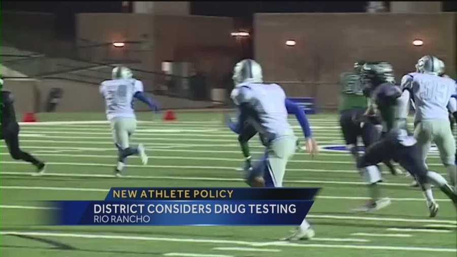 Rio Rancho could soon be drug testing student athletes.