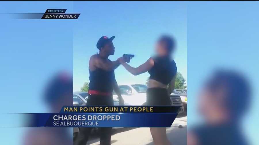 Charges have been refiled against a man accused of brandishing gun at an Albuquerque park and assaulting his girlfriend.