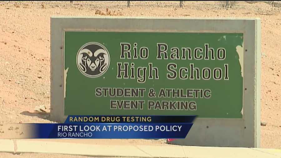 Rio Rancho Public Schools has unveiled their first draft of a random drug testing policy that could be implemented for athletes within the district by the next school year.