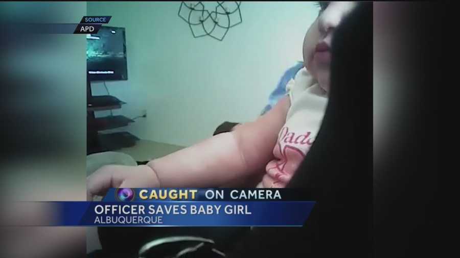 Recently released lapel video from the Albuquerque Police Department shows an officer resuscitating an unconscious baby.