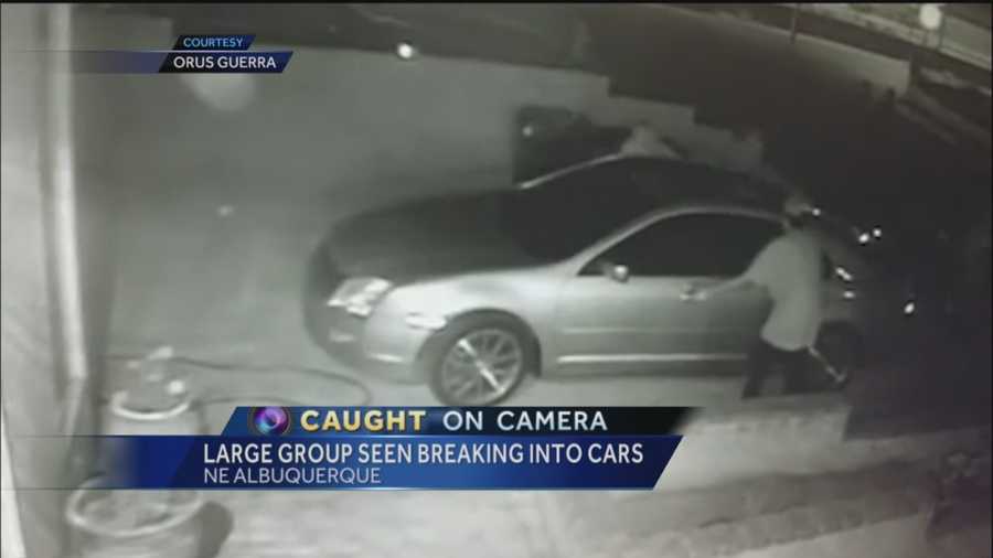 A concerned neighbor in Albuquerque's northeast heights is warning his area about a group of thieves who burglarized several cars last week.
