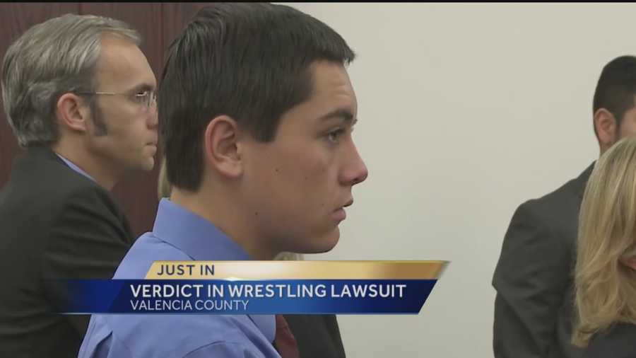 We learned late Friday afternoon that a jury is not awarding money to the teen who claims he suffered serious back injuries during wrestling practice.