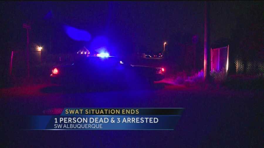 Three people were arrested after a standoff in Albuquerque overnight.