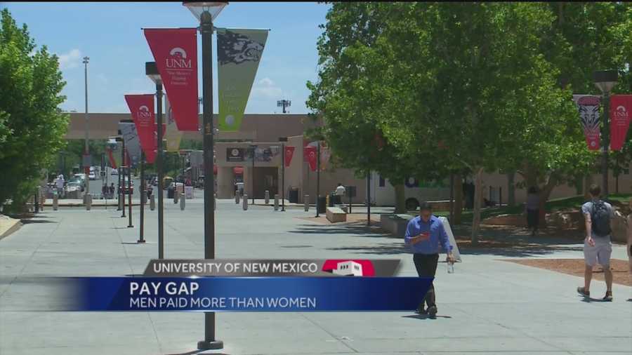 There is a pay gap of about $12,000 at the University of New Mexico between men and women who teach there.