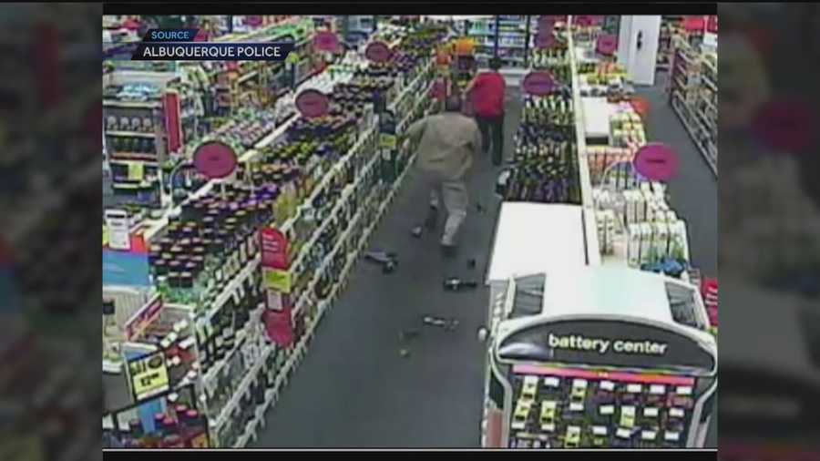 Caught on camera, a wild violent robbery at a C.V.S. Pharmacy.