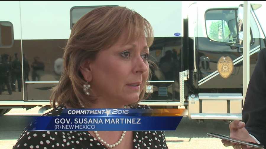 New Mexico Gov. Susana Martinez is denouncing GOP presidential hopeful Donald Trump's recent remarks about Mexican immigrants.
