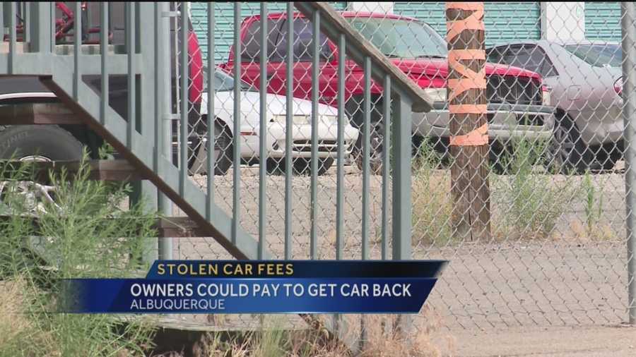 Imagine having to pay hundreds of dollars to get your stolen car back -- reporter Mike Springer has the story.