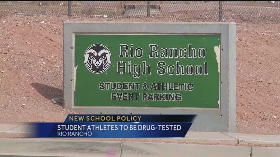 Rio Rancho High School students return to class next month, and for the first time, athletes will be subject to random drug testing.
