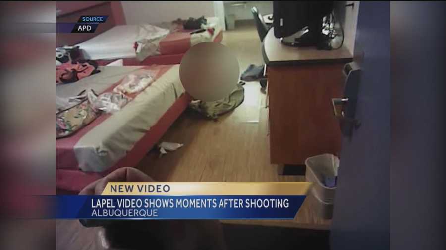 New video shows the moments right after a man was killed at an Albuquerque motel.