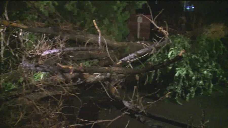 The storm caused major damage around the Albuquerque area.