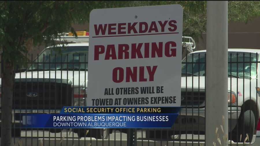 Parking at the new downtown Social Security Office, or lack thereof, quickly turned into a parking nightmare Monday.