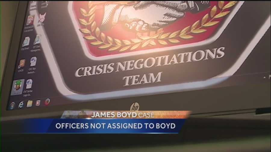 An officer said Tuesday that two other APD crisis officers who had worked with James Boyd before were not called out the scene the day of the fatal shooting in the foothills.