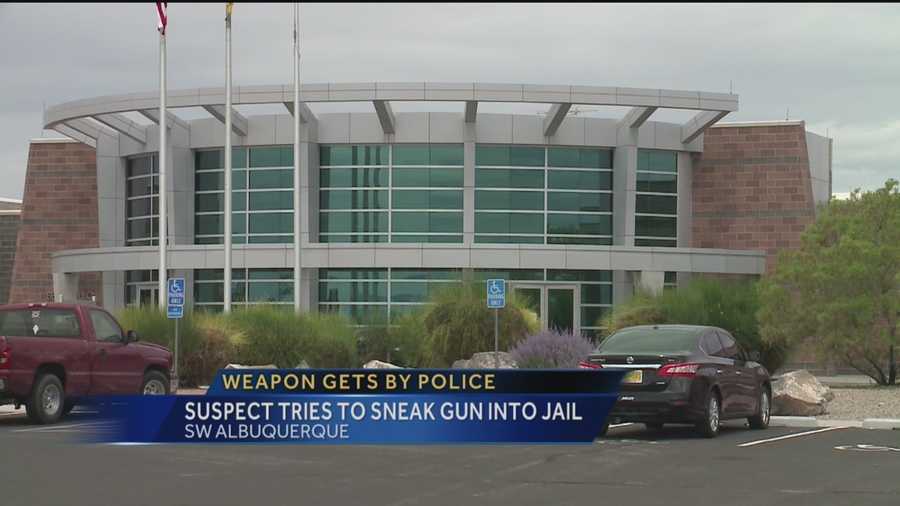 A man arrested on the streets of Albuquerque made it all the way to jail with a gun in his pants.