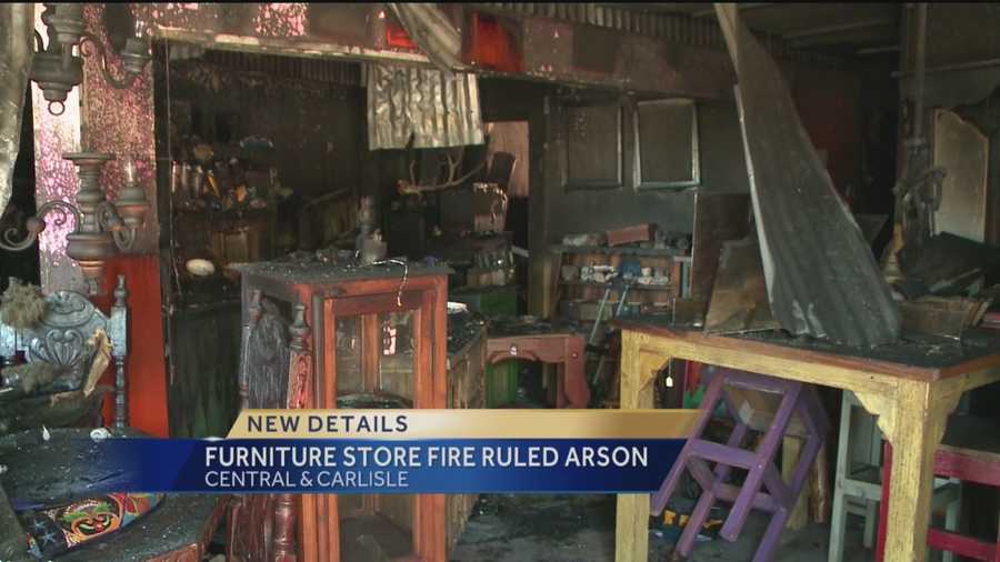 The Albuquerque Fire Department says it is now investigating someone for setting a fire that destroyed a furniture store.