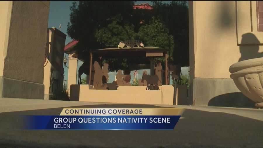 We told you last night about a fight over a nativity scene.  There could be legal action to get it removed because it's a religious symbol on city property.