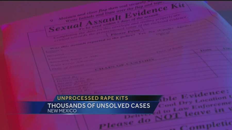Right now in New Mexico, there are thousands of rape kits waiting to be tested.