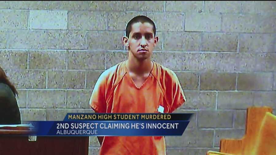 The second suspect charged in the murder of an Albuquerque teenager says he's innocent.