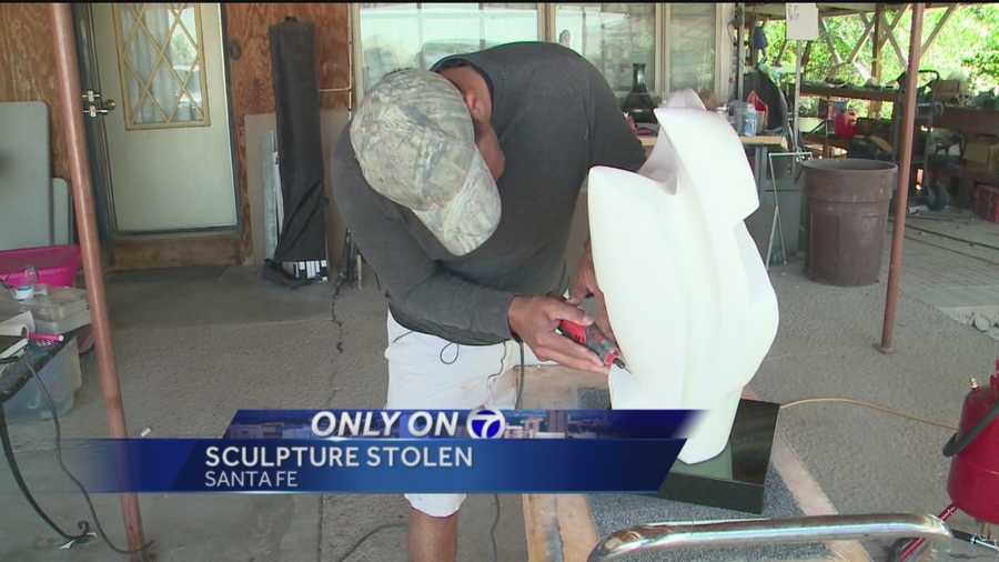 A Jemez Pueblo artist is down one sculpture, but not because he sold it.