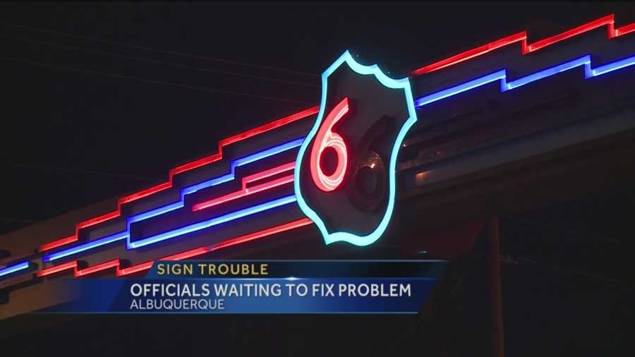 So say it is a sad sight, lights out, in one of Albuquerque's most iconic signs.