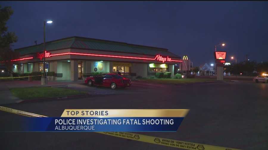 Police are investigating a fatal shooting Saturday night in the parking lot of a Village Inn.