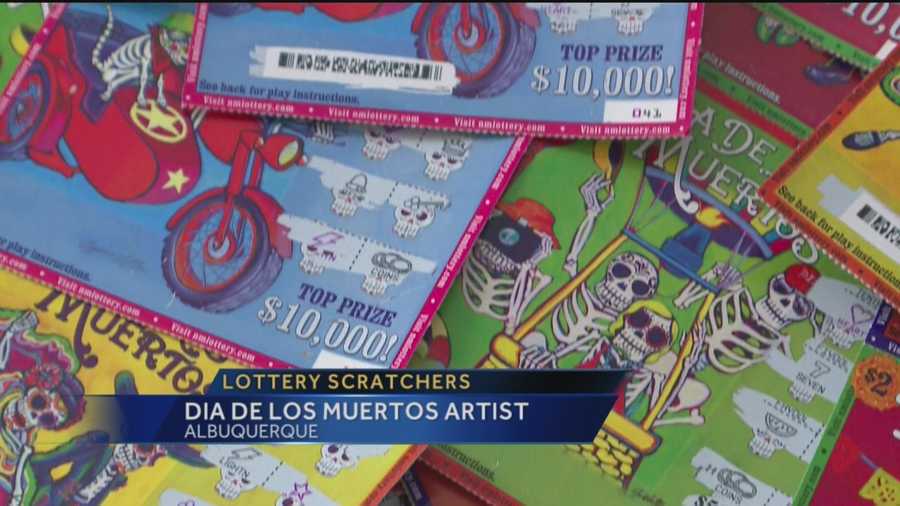 Some of the most popular lottery scratchers have a "Day of the Dead" theme. Anchor Royale Da spoke exclusively to the local artist who created them.