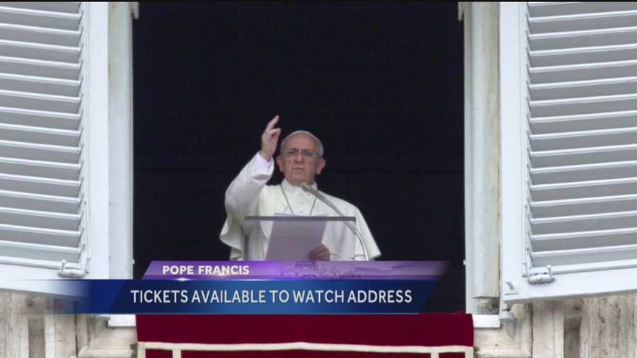New Mexicans have a chance to see Pope Francis address Congress on the grounds of the U.S. Capitol in Washington, D.C.