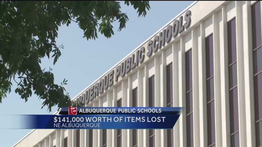 Hundreds of thousands of dollars worth of stuff goes missing, or gets stolen from Albuquerque public schools every year.