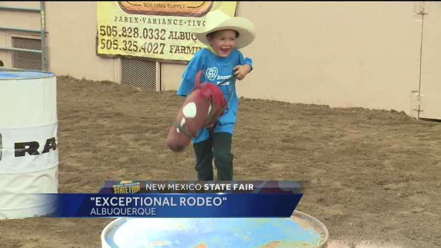 The New Mexico State Fair is always a good time for children, but an event Tuesday afternoon was one of a kind.