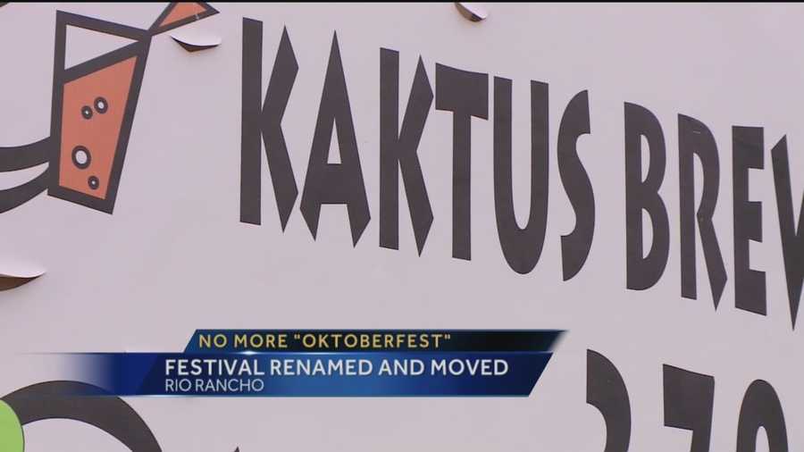Oktoberfest in Rio Rancho has a new name and will be held at a new location.