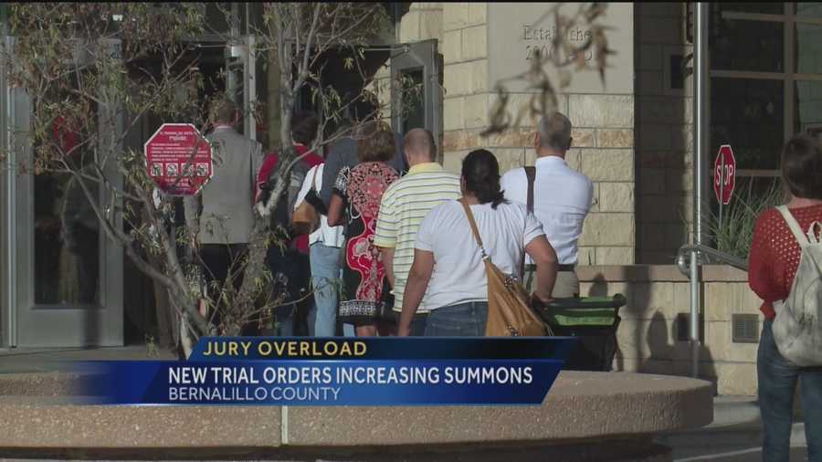 Hundreds more jurors than usual packed the Bernalillo County District courthouse today. Action 7 News reporter Matt Howerton explains what led to the surge, and how it's supposed to help a huge backlog of cases.