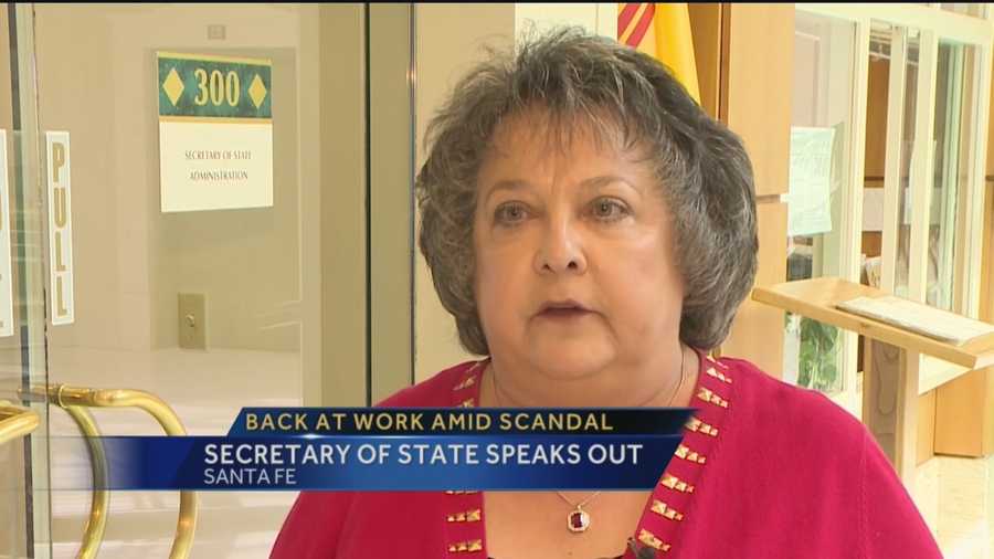 Secretary of State Dianna Duran is back at work.