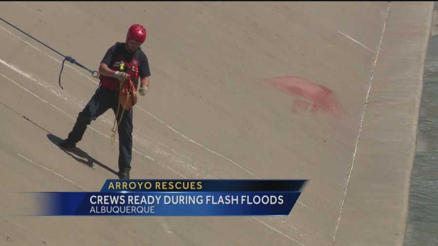 When it rains, flood channels are very violent and dangerous places, says Lt. Chris Carlsen, with the Albuquerque Fire Department.