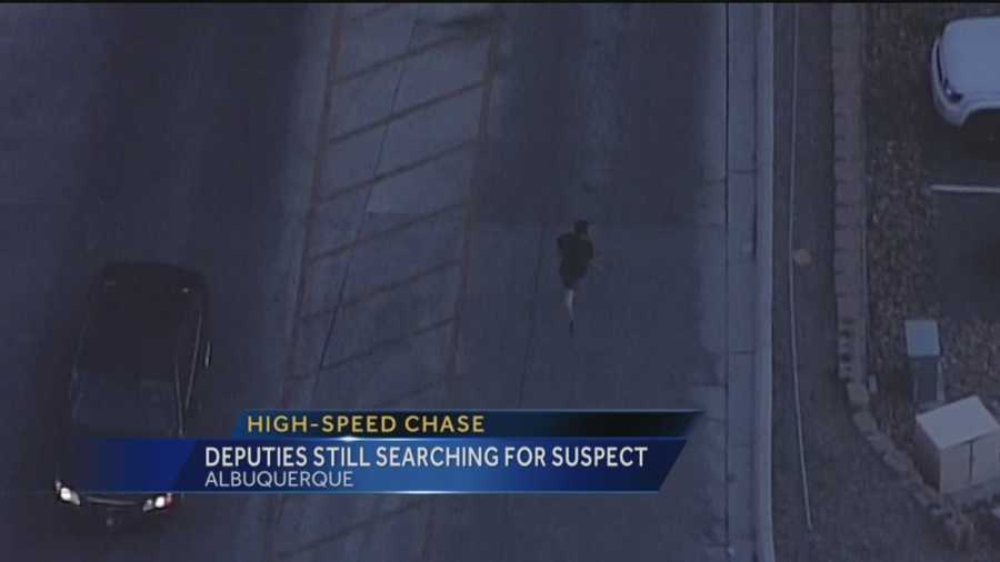 The driver speeding through Albuquerque streets is still missing tonight.
